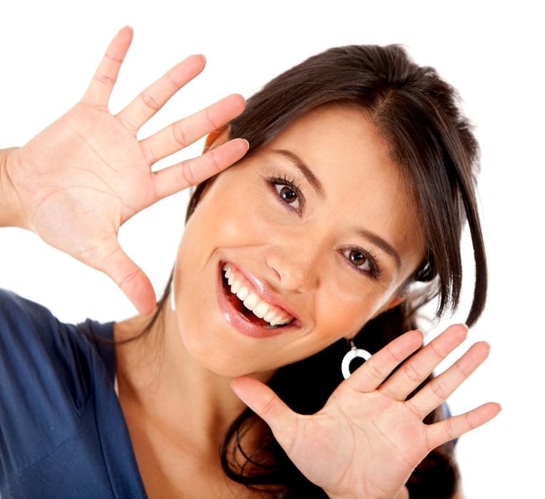 woman with composite veneers in Parramatta