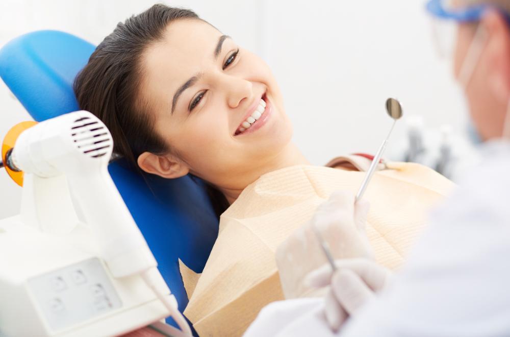 woman at the dentist in harris park
