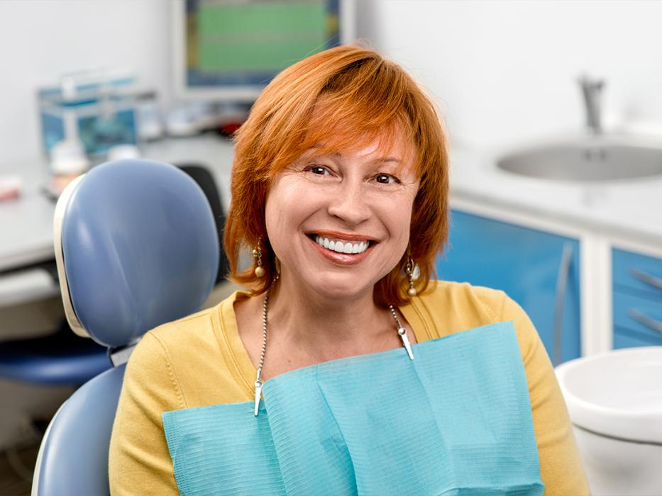 Woman at the dentist in parramatta