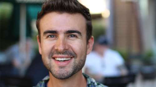 patient after gum grafting procedure parramatta