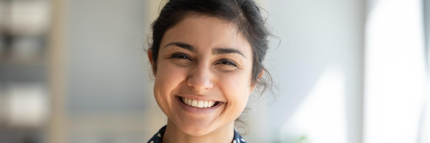 woman after teeth whitening in parramatta