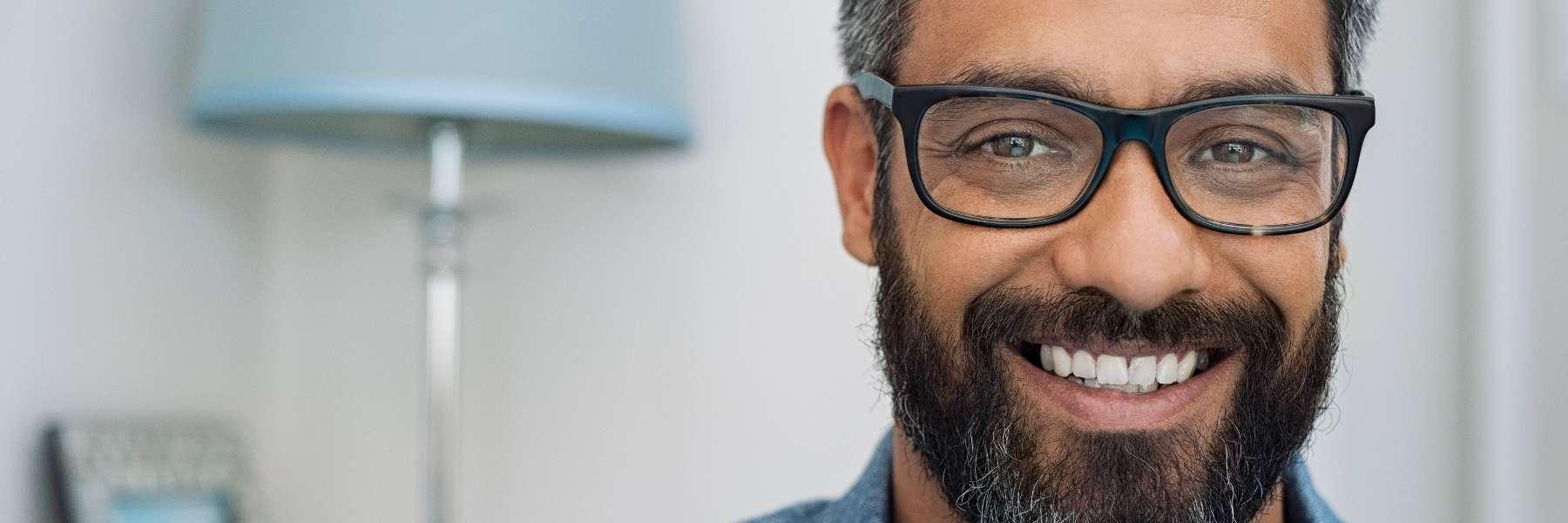 man with dental implants in parramatta