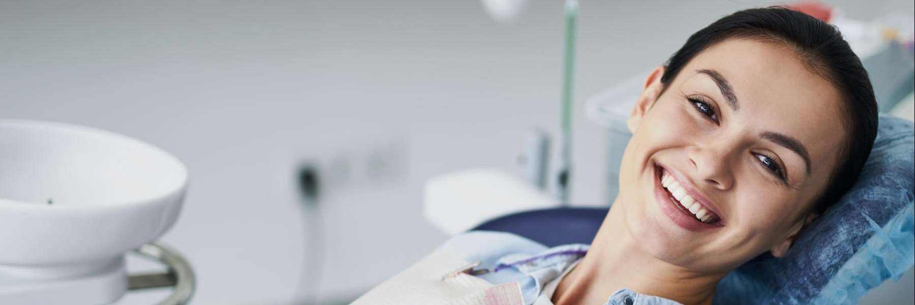 dental clean parramatta | woman at dentist